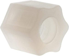 Made in USA - 1/2" Tube OD, Kynar Plastic Compression Tube Compression Nut - 275°F Max, Plastic Grip - Benchmark Tooling