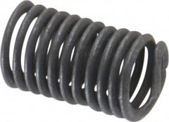 Heli-Coil - Single Insert, #8-32 UNC, 2-1/2D, Stainless Steel Screw Locking Insert - 10-3/4 Free Coils, 0.41 Inch Overall Length, 0.205 to 0.22 Inch Outside Diameter, with Tang, Dry Film Lubricant, 304 Material Grade - Exact Industrial Supply