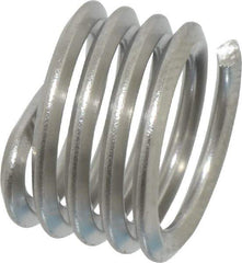 Heli-Coil - 3/8-16 UNC, 3/8" OAL, Free Running Helical Insert - 4-3/8 Free Coils, Tanged, Stainless Steel, 1D Insert Length - Benchmark Tooling