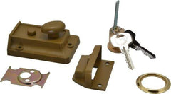 Yale - 1-1/8 to 2-1/4" Door Thickness, US3/Bright Brass Finish, Latch Deadbolt - Rim Cylinder - Benchmark Tooling