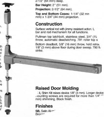 Yale - Flatbars Hand: Left Hand Rating: Panic Rated - Benchmark Tooling