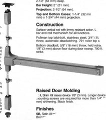 Yale - Flatbars Hand: RHR Rating: Fire Rated - Benchmark Tooling