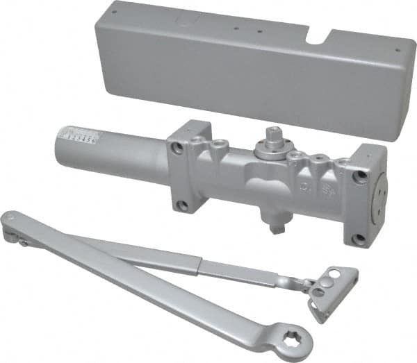 Norton Door Closers - Push & Pull Side Mount, Multi Size Closer Power Operated Damper - Aluminum Finish - Benchmark Tooling