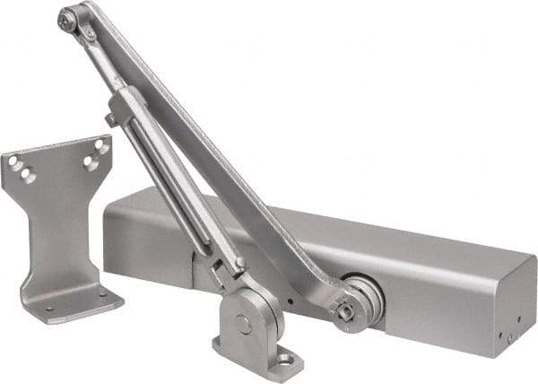 Norton Door Closers - Push & Pull Side Mount, Multi Size Closer Power Operated Damper - Aluminum Finish - Benchmark Tooling