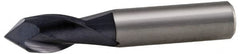 Accupro - 1/2" Diam, 1" LOC, 2 Flute, 90° Point Angle, Solid Carbide Drill Mill - AlTiN Finish, 3" OAL, 1/2" Shank Diam - Benchmark Tooling