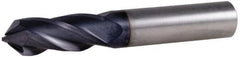 Accupro - 5/8" Diam, 1-1/4" LOC, 4 Flute, 90° Point Angle, Solid Carbide Drill Mill - AlTiN Finish, 3-1/2" OAL, 5/8" Shank Diam - Benchmark Tooling