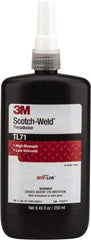 3M - 250 mL, Red, High Strength Liquid Threadlocker - Series TL71, 24 hr Full Cure Time, Hand Tool, Heat Removal - Benchmark Tooling