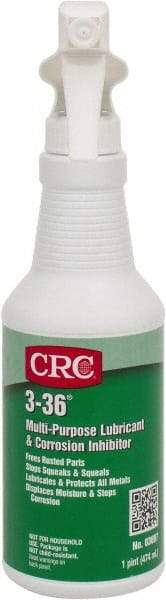 CRC - 16 oz Trigger Spray Bottle Nondrying Film Penetrant/Lubricant - Blue/Green & Clear, -50°F to 250°F, Food Grade - Benchmark Tooling