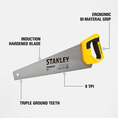 Handsaws; Tool Type: Carpenter; Applications: Wood; Blade Length: 20 in; Insulated: No; Non-sparking: No; Teeth Per Inch: 8 in; Replaceable Blade: No; Tether Style: Not Tether Capable; Features: Triple ground teeth cut on the push and pull strokes for fas