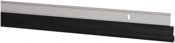 Pemko - 36" Long x 1-1/4" Wide, Head & Jamb Weatherstripping - Clear Anodized Aluminum Finish - Benchmark Tooling