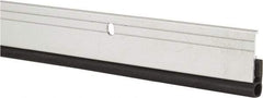 Pemko - 84" Long x 1-1/4" Wide, Head & Jamb Weatherstripping - Clear Anodized Aluminum Finish - Benchmark Tooling