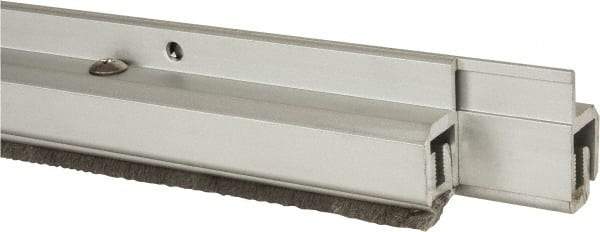 Pemko - 96" Long x 1-1/4" Wide, Adjustble Double Door Split Astragal Weatherstripping - Clear Anodized Aluminum Finish - Benchmark Tooling