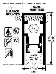 Pemko - Heavy Duty Automatic Door Bottom Sweep - Sponge Neoprene, 2-1/8" High, Dark Bronze Anodized Aluminum Coated - Benchmark Tooling