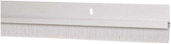 Pemko - Door Bottom Sweep - Nylon Brush, 1-1/2" High, Clear Anodium Aluminum Coated - Benchmark Tooling