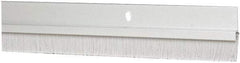 Pemko - Door Bottom Sweep - Nylon Brush, 1-1/2" High, Clear Anodium Aluminum Coated - Benchmark Tooling