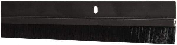 Pemko - Door Bottom Sweep - Nylon Brush, 1-1/2" High, Dark Bronze Anodium Aluminum Coated - Benchmark Tooling