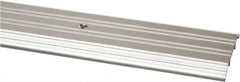 Pemko - 72" Long x 4" Wide x 1/2" High, Saddle Threshold - Mill Finish Aluminum - Benchmark Tooling