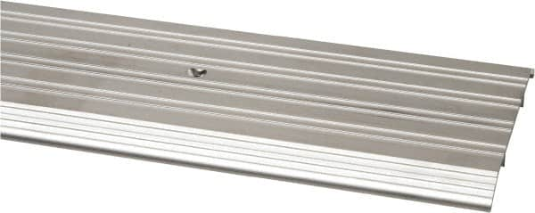 Pemko - 48" Long x 6" Wide x 1/2" High, Saddle Threshold - Mill Finish Aluminum - Benchmark Tooling