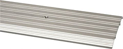 Pemko - 72" Long x 6" Wide x 1/2" High, Saddle Threshold - Mill Finish Aluminum - Benchmark Tooling