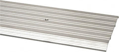 Pemko - 48" Long x 7" Wide x 1/2" High, Saddle Threshold - Mill Finish Aluminum - Benchmark Tooling