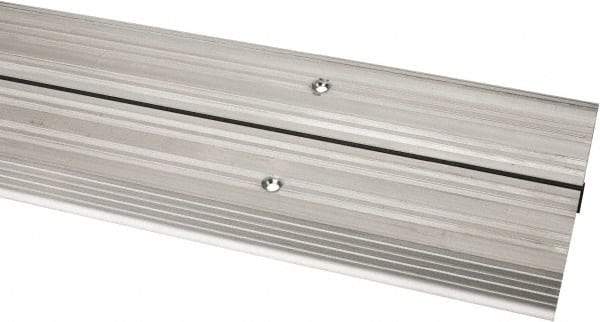 Pemko - 48" Long x 6-1/8" Wide x 1/2" High, Saddle Threshold - Mill Finish Aluminum - Benchmark Tooling