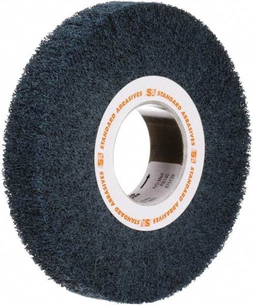 Standard Abrasives - 12 Inch Diameter Aluminum Oxide Unmounted Flap Wheel - 5 Inch Hole, 2 Inch Wide, Density 7, Non Woven, Very Fine Grade, 2,500 Max RPM - Benchmark Tooling