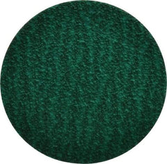 Standard Abrasives - 3" Disc Diam, 60 Grit, Zirconia Alumina Quick Change Disc - Type R Attaching System, Coated, Green, Medium Grade, 18,000 RPM - Benchmark Tooling