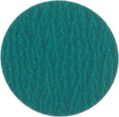 Standard Abrasives - 3" Disc Diam, 80 Grit, Zirconia Alumina Quick Change Disc - Type S Attaching System, Coated, Green, Medium Grade, 18,000 RPM - Benchmark Tooling