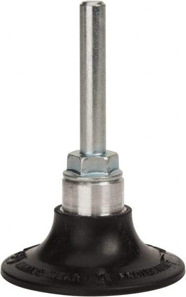 Standard Abrasives - 2" Diam Quick-Change Type S Disc Backing Pad - 1/4" Shank Diam, Firm Density, 30,000 RPM, SocAtt Compatible - Benchmark Tooling