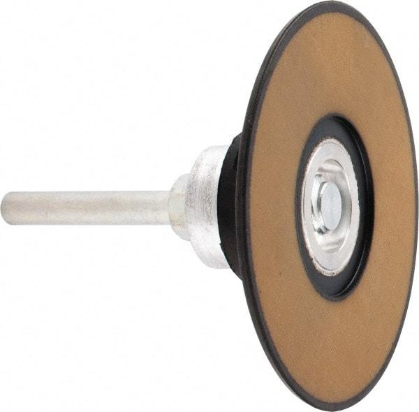 Standard Abrasives - 3" Diam Quick-Change Disc Backing Pad - 1/4" Shank Diam, Firm Density, 20,000 RPM, SocAtt Compatible - Benchmark Tooling