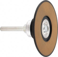 Standard Abrasives - 3" Diam Quick-Change Disc Backing Pad - 1/4" Shank Diam, Firm Density, 20,000 RPM, SocAtt Compatible - Benchmark Tooling