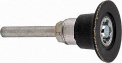 Standard Abrasives - 1-1/2" Diam Quick-Change Type P Disc Backing Pad - 1/4" Shank Diam, Medium Density, 30,000 RPM - Benchmark Tooling