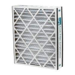 Made in USA - 20" Noml Height x 25" Noml Width x 5" Noml Depth, 35 to 45% Capture Efficiency, Wire-Backed Pleated Air Filter - MERV 8, Cotton/Polyester, Integrated Beverage Board Frame, 300 Max FPM, 1,040 CFM, For Airbear 255649-102 & 229990-102 - Benchmark Tooling