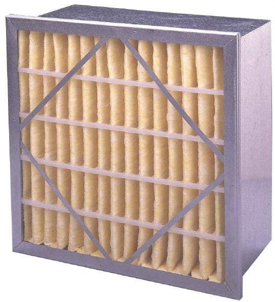 Value Collection - 12" Noml Height x 24" Noml Width x 12" Noml Depth, 65% Capture Efficiency, Rigid Box Air Filter - MERV 11, Synthetic Polypropylene, Integrated Corrosion-Resistant Steel Frame, 1,000 CFM - Benchmark Tooling