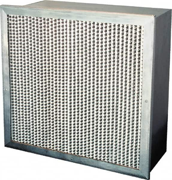 Value Collection - 12" Noml Height x 24" Noml Width x 12" Noml Depth, 65% Capture Efficiency, Rigid Box Air Filter - MERV 11, Synthetic Polypropylene, Integrated Corrosion-Resistant Steel Frame, 1,000 CFM - Benchmark Tooling