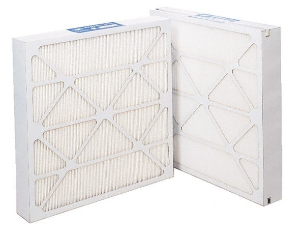 Pleated Air Filter: 10 x 20 x 2″, MERV 8, 30 to 40% Efficiency, Wire-Backed Pleated Synthetic, Clay Coated Recycled Plastic Frame, Use with Any Unit