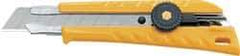 Olfa - Snap Utility Knife - Yellow Plastic Handle - Benchmark Tooling