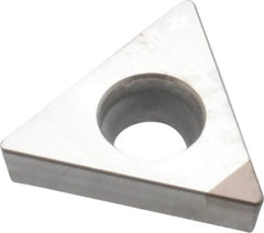 Sumitomo - NU-TPGX21.51 Grade BN250 PCBN Turning Insert - Uncoated, 60° Triangle, 1/4" Inscr Circle, 3/32" Thick, 1/64" Corner Radius - Benchmark Tooling