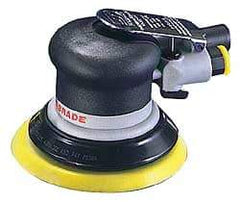 Dynabrade - 12,000 OPM, 18 CFM Air Consumption, Palm Air Orbital Sander - Round Pad, 1/4 NPT Inlet - Benchmark Tooling