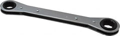 Lang - 5/8" x 11/16" 12 Point Ratcheting Box Wrench - Double End, 8-1/8" OAL, Steel - Benchmark Tooling