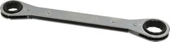 Lang - 11/16" x 7/8" 12 Point Ratcheting Box Wrench - Double End, 9-1/4" OAL, Steel - Benchmark Tooling