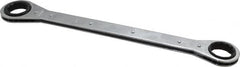 Lang - 1-1/8" x 1-3/16" 12 Point Ratcheting Box Wrench - Double End, 15" OAL, Steel - Benchmark Tooling