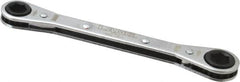 Lang - 9mm x 10mm 6 Point Ratcheting Box Wrench - Double End, 5-1/2" OAL, Steel - Benchmark Tooling