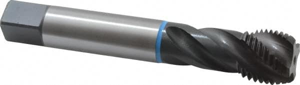 Emuge - 1-1/4 - 8 UNS 4 Flute 3B Modified Bottoming Spiral Flute Tap - Cobalt, Oxide Finish, 7.087" OAL, Right Hand Flute, Right Hand Thread, Series Enorm-VA - Benchmark Tooling