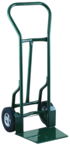 Shovel Nose Fright, Dock and Warehouse 900 lb Capacity Hand Truck - 1- 1/4" Tubular steel frame robotically welded - 1/4" High strength tapered steel base plate -- 10" Solid Rubber wheels - Benchmark Tooling