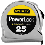 STANLEY® PowerLock® Tape Measure with BladeArmor® Coating 1" x 25' - Benchmark Tooling