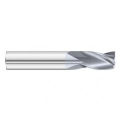 1" Dia. x 4 Overall Length 3-Flute Square End Solid Carbide SE End Mill-Round Shank-Center Cut-TiCN - Benchmark Tooling