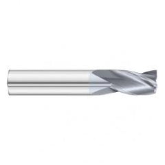 11/16 Dia. x 4 Overall Length 3-Flute Square End Solid Carbide SE End Mill-Round Shank-Center Cut-TiCN - Benchmark Tooling