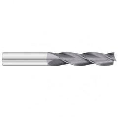 7/16 Dia. x 4 Overall Length 3-Flute Square End Solid Carbide SE End Mill-Round Shank-Center Cut-TiAlN - Benchmark Tooling