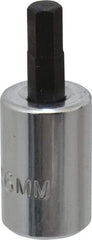 Proto - 3/8" Drive, 6mm Hex Bit Socket - 1-49/64" OAL, 3/4" Bit Length - Benchmark Tooling